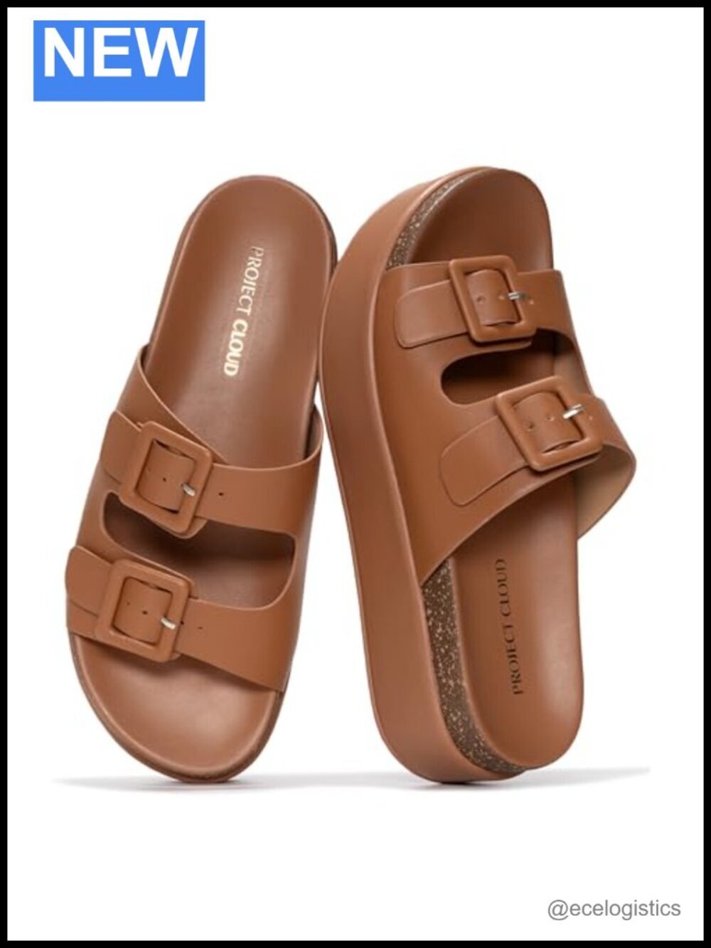 Lightweight Platform Wedge Sandals with Plush Soft Insole, Non-Slip,